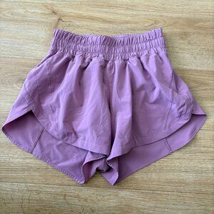 Lululemon Athletic Track That HR Short Lined 3” Velvet Dust Women’s Size 4